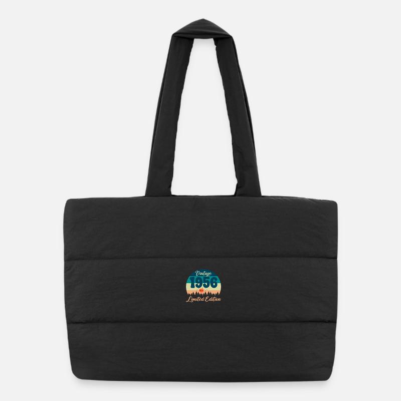 70e Anniversaire 70 ans 1956 Cadeau Vintage Rétro Sac shopping matelassé