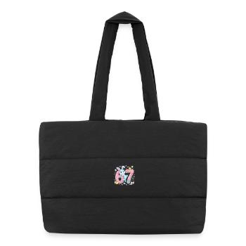 67 Easter - Puffer Shopping Bag - black - Front