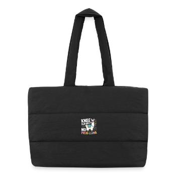 Chirurgie du genou ? Pas de problème - Sac shopping matelassé - noir - Devant