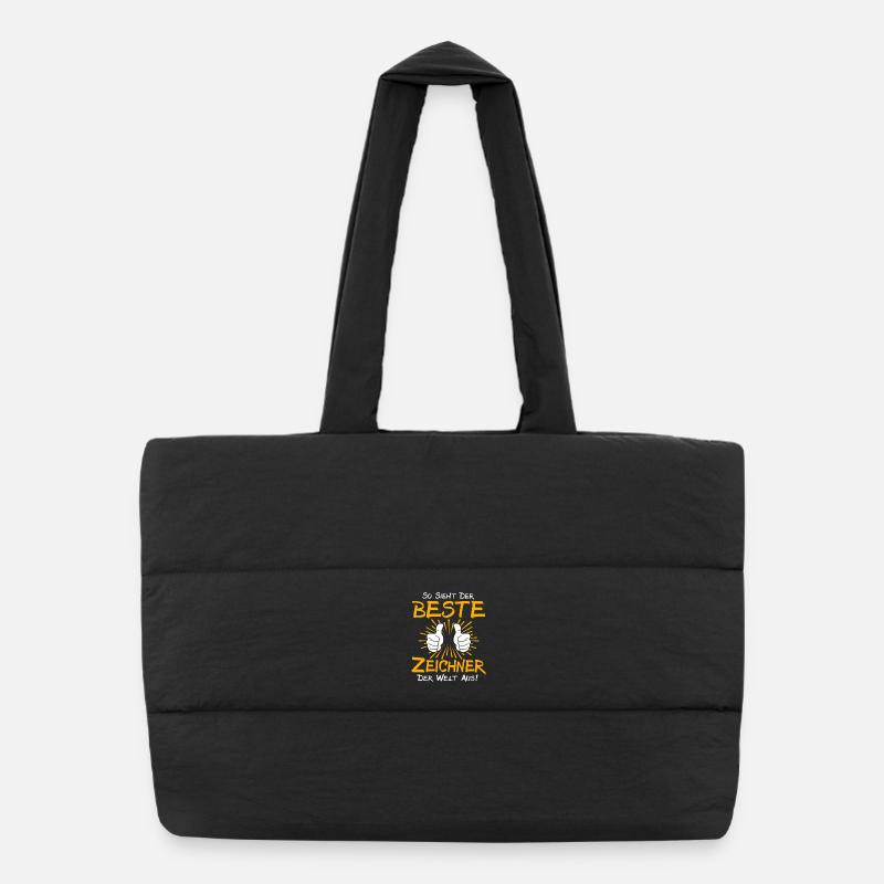 Draftsman Gift Idea Puffer Shopping Bag