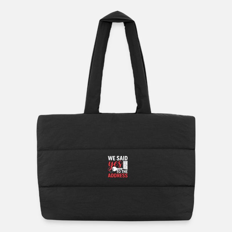 We Said Yes to The Address Puffer Shopping Bag