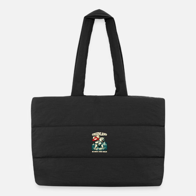 Le Groenland n’est pas à vendre Sac shopping matelassé