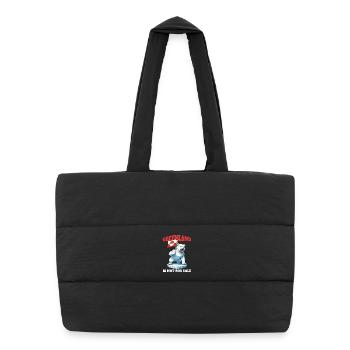 Le Groenland n’est pas à vendre - Sac shopping matelassé - noir - Devant