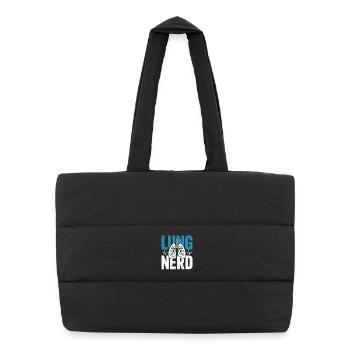 Chemise Lung Nerd Lung Lover - Sac shopping matelassé - noir - Devant