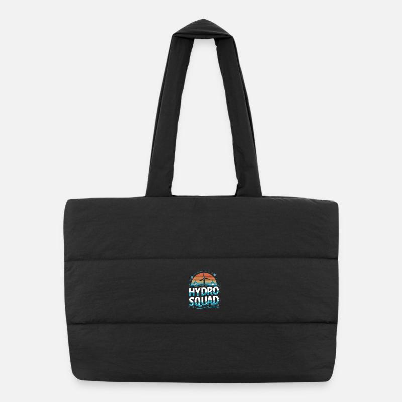 Hydro Squad Énergie Renouvelable Hydroélectricité Sac shopping matelassé