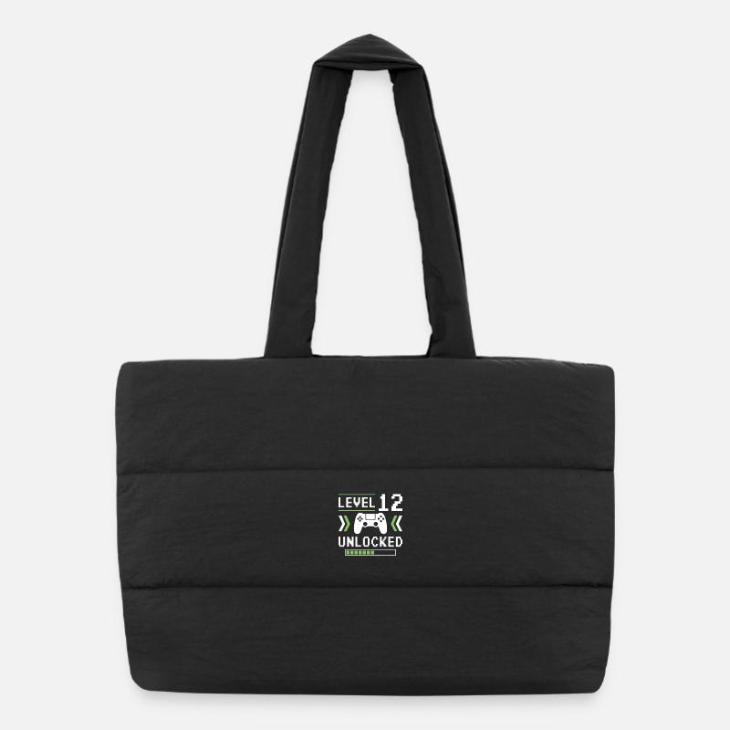 12e anniversaire Niveau 12 débloqué Sac shopping matelassé