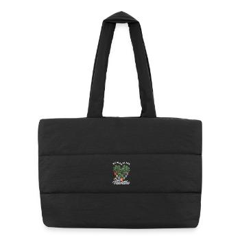 Plantes amoureuses des plantes Valentine succulent - Sac shopping matelassé - noir - Devant