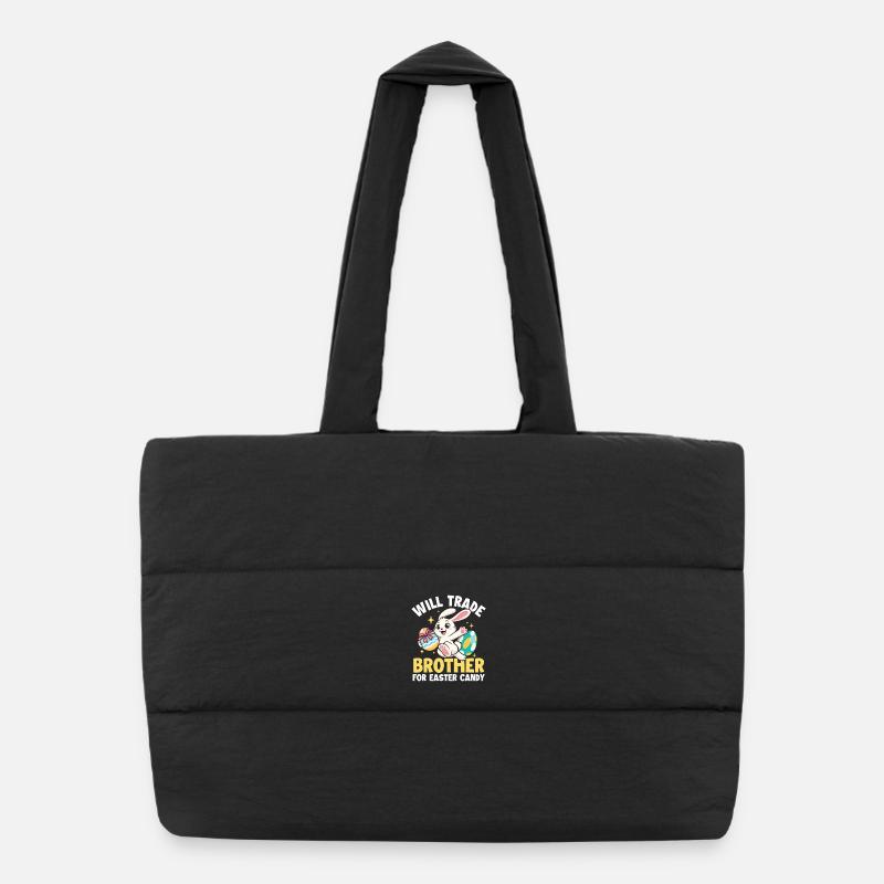 Échanger le frère bonbon de Pâques Funny Bunny Sac shopping matelassé