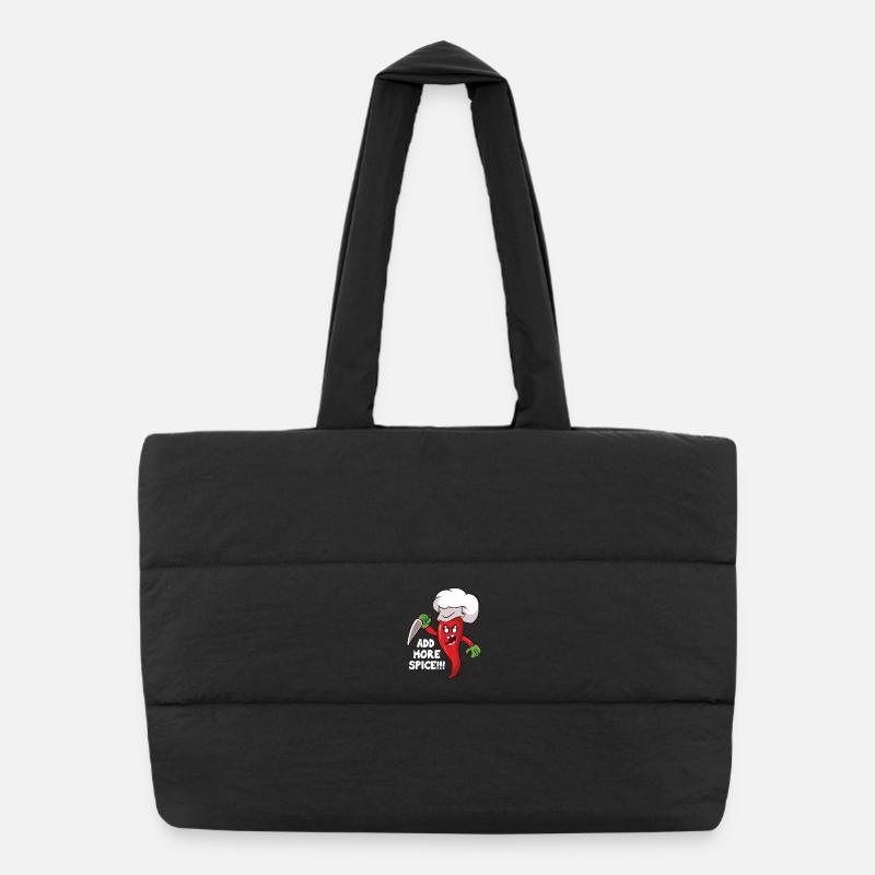 Plus d’assaisonnement Cuisinier chili Sac shopping matelassé