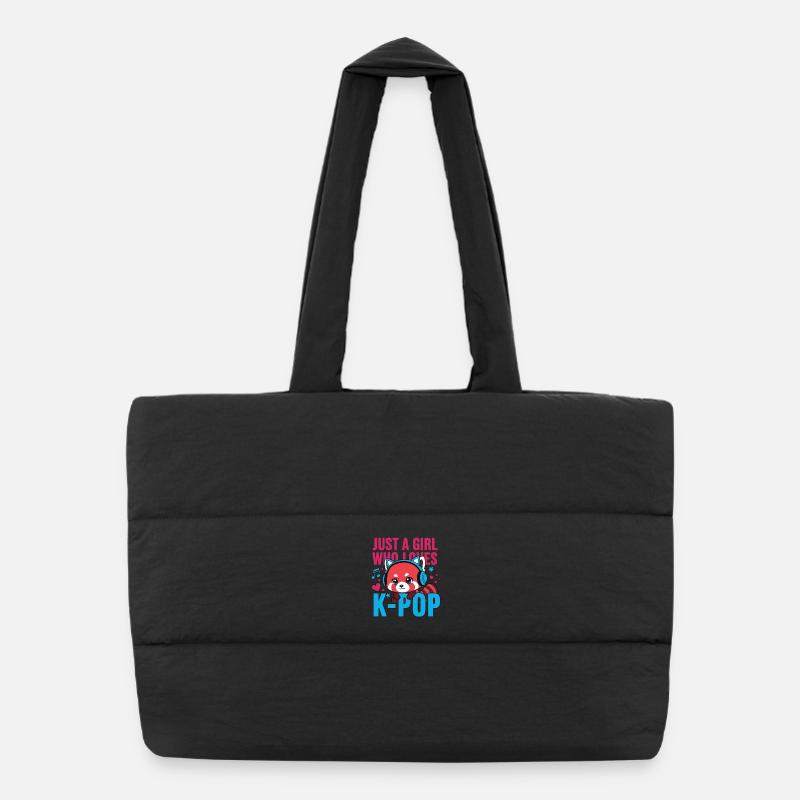 Juste une fille qui adore la musique coréenne K-pop, fans de Kpop Sac shopping matelassé