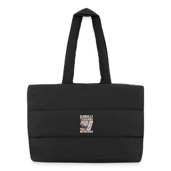 Voiture manuelle, entraînée classiquement - Sac shopping matelassé - noir - Devant