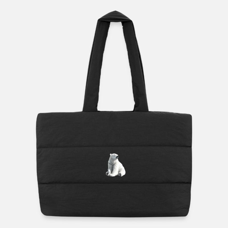 Polar Bär Illustration Eislicht Puffer-Einkaufstasche