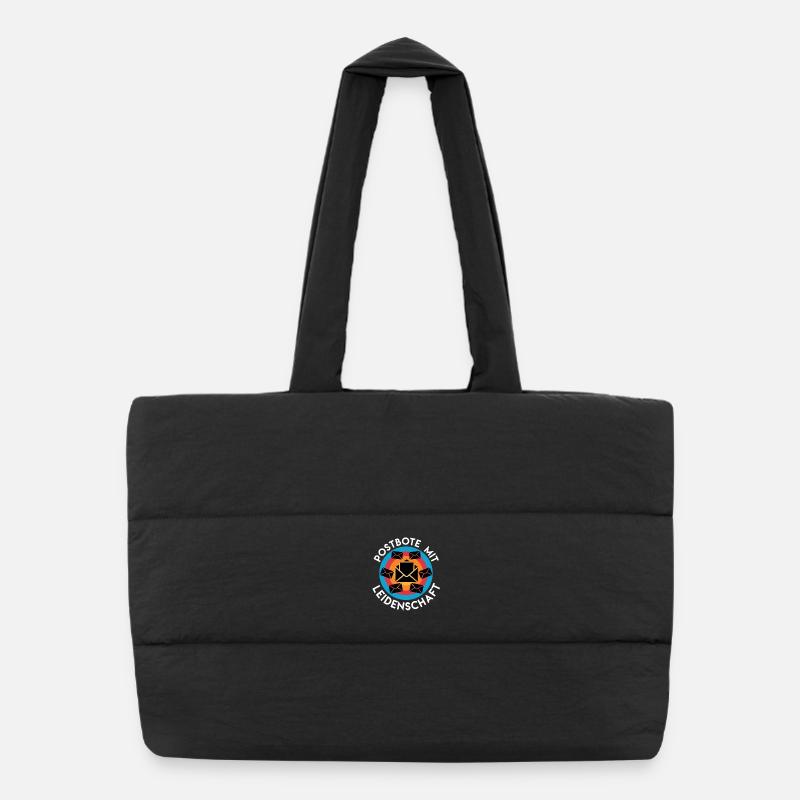 POSTMAN WITH PASSION Postman Funny Puffer Shopping Bag