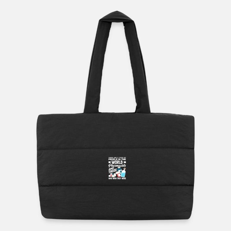 Pharmacien Pharmacien Fier Sac shopping matelassé