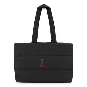 farting - Puffer Shopping Bag - black - Front