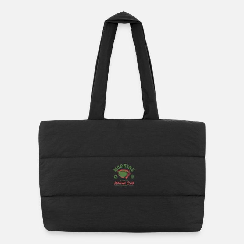 Matcha Morning Matcha Club Fresh Start Thé Vert Matcha Sac shopping matelassé