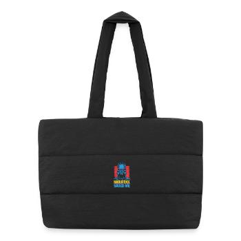 Hardtekk Tekke Allemagne de l’Est - Sac shopping matelassé - noir - Devant