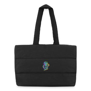Tuba player - Puffer Shopping Bag - black - Front