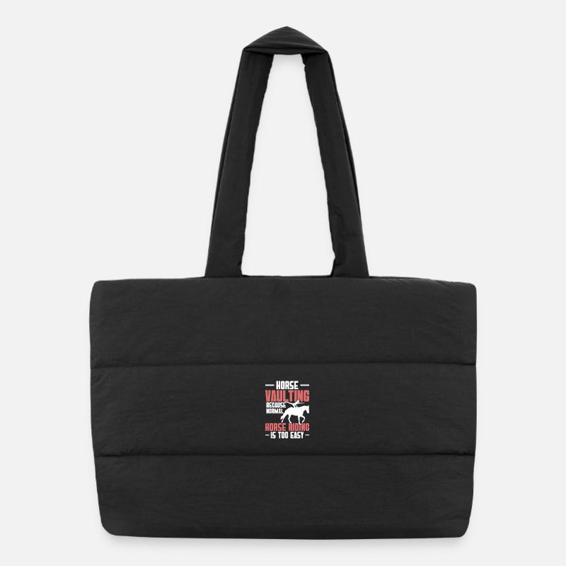 Cheval de saut féminin Gymnastique cheval Pulner Cheval Sac shopping matelassé