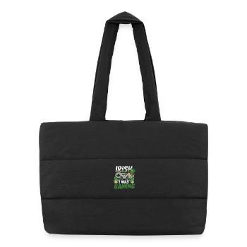 Irish Gaming I Was Gaming - Puffer Shopping Bag - black - Front