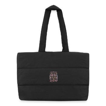 Maman éducatrice en kinésithérapie L’idole La formatrice en kinésithérapie - Sac shopping matelassé - noir - Devant