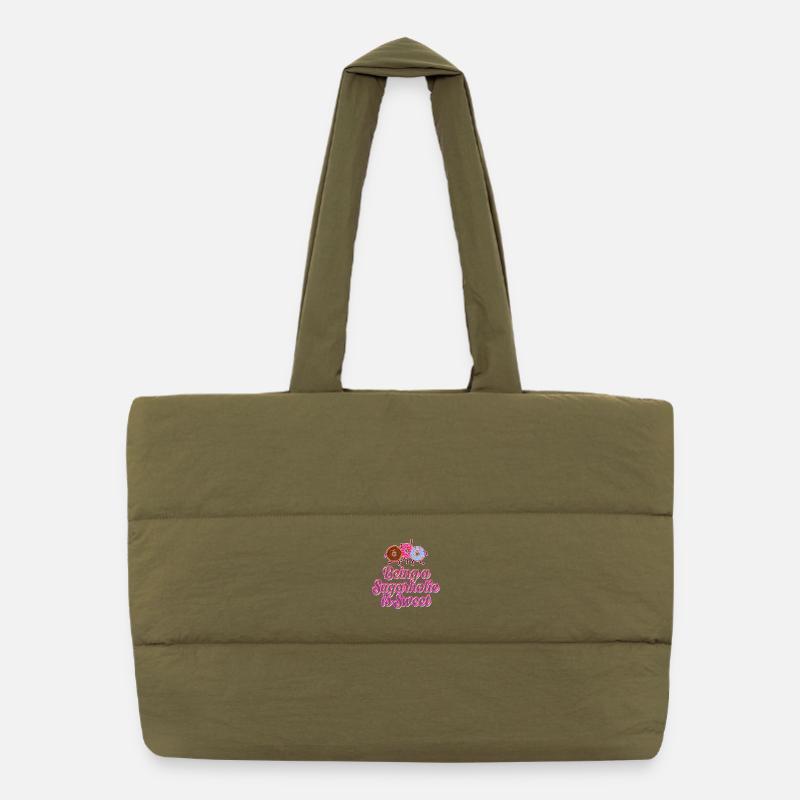 Being a Sugarholic is Sweet Puffer Shopping Bag