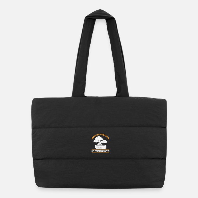 Bonsai Master In Training Zen Gardener Design Puffer Shopping Bag