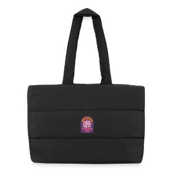Tiny House - Puffer Shopping Bag - black - Front