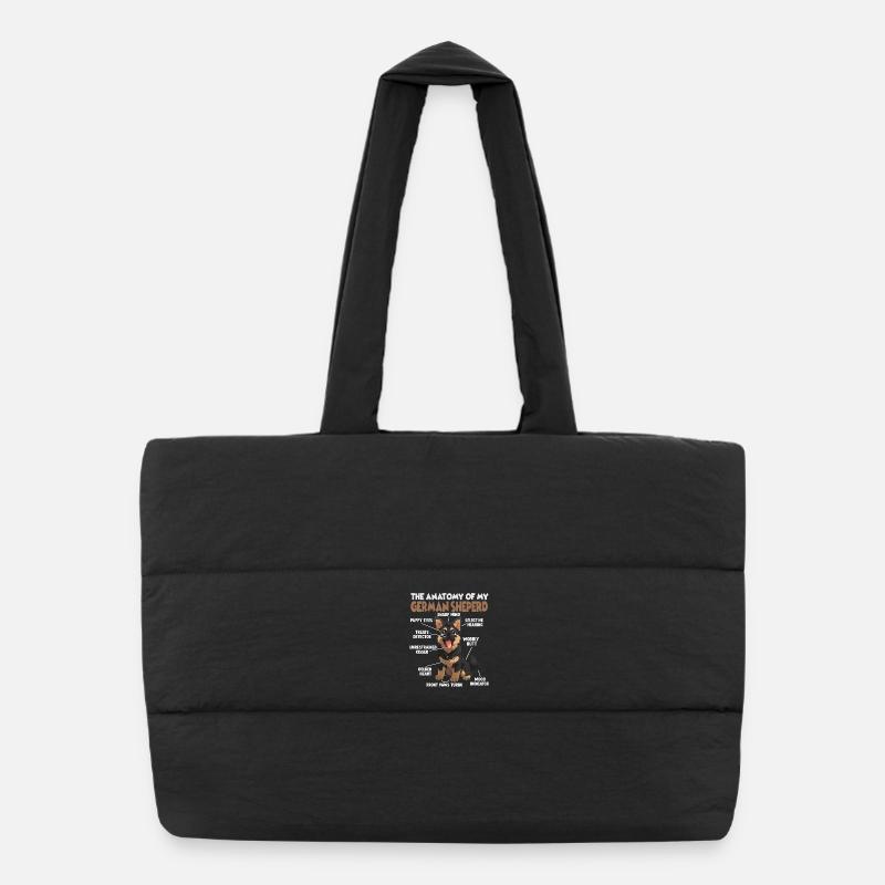 Propriétaire de berger allemand T Shepherd Sac shopping matelassé