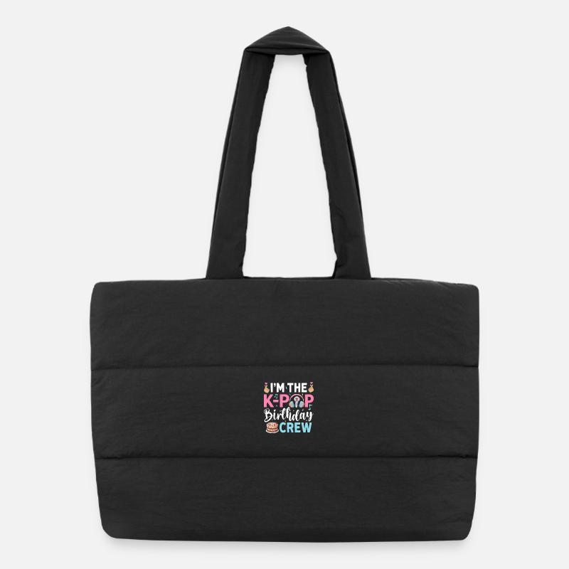 I'm The K-Pop Birthday Crew Puffer Shopping Bag