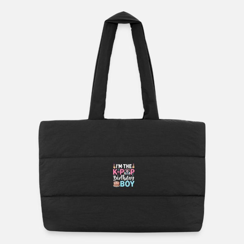 Je suis le garçon d’anniversaire K-Pop Sac shopping matelassé