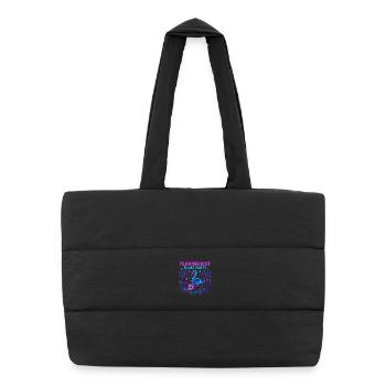 Flaminghost Float Party Piscine d’Halloween - Sac shopping matelassé - noir - Devant