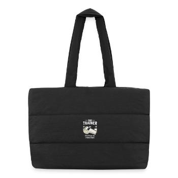 Skieurs SKI TRAINOR LA PISTE EST MON BUREAU - Sac shopping matelassé - noir - Devant