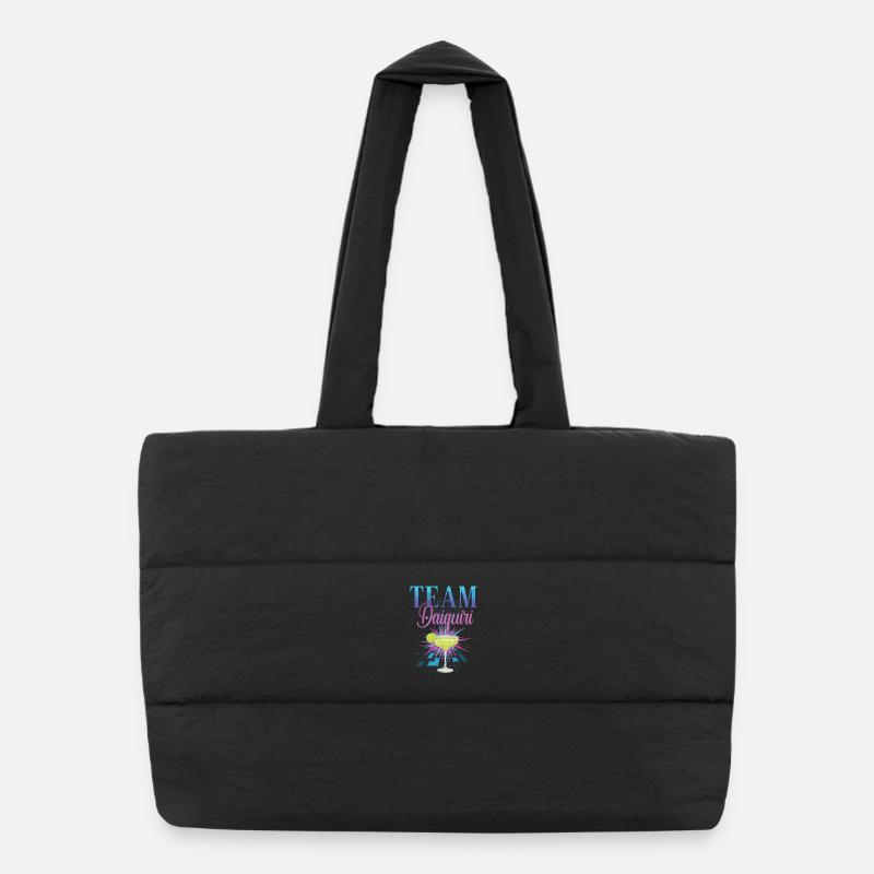 Hen Party Cocktail Team Daiquiri Puffer Shopping Bag