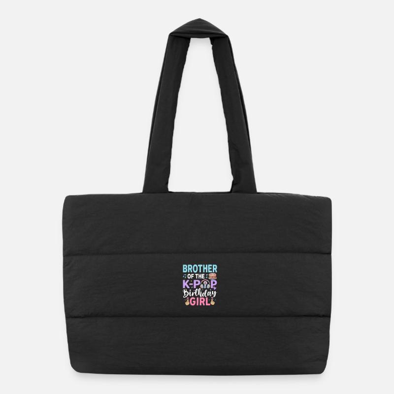 Frère de la fille d’anniversaire de la K-Pop Sac shopping matelassé
