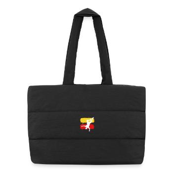 Parkour Freerunning Silhouette Sport - Sac shopping matelassé - noir - Devant