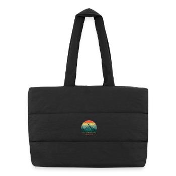 Yellowstone National Park - Puffer Shopping Bag - black - Front