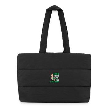 Sensibilisation au don d’organes par donneur de foie Foie - Sac shopping matelassé - noir - Devant