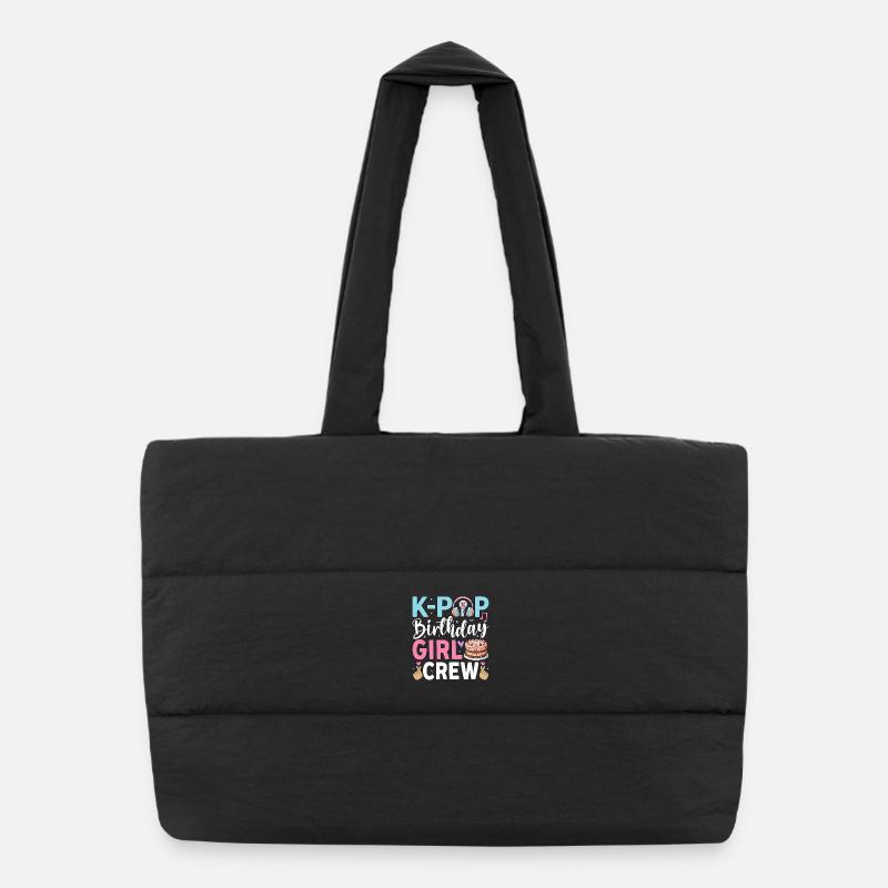 Équipe des filles d’anniversaire K-Pop Sac shopping matelassé