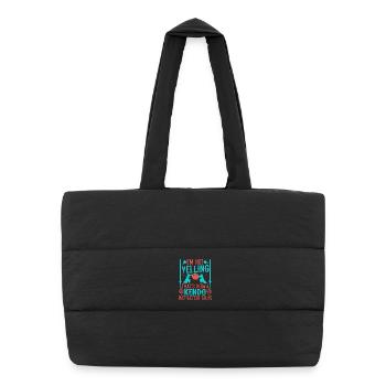  Kendo Instructor School Japanese Martial Arts - Puffer Shopping Bag - black - Front