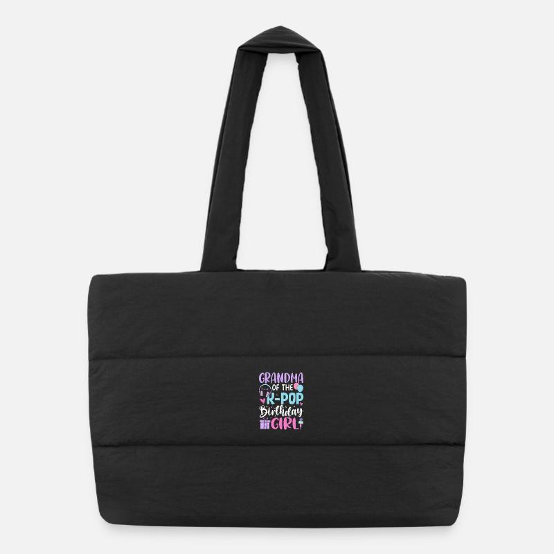 Grand-mère de la fille d’anniversaire de K Pop Sac shopping matelassé