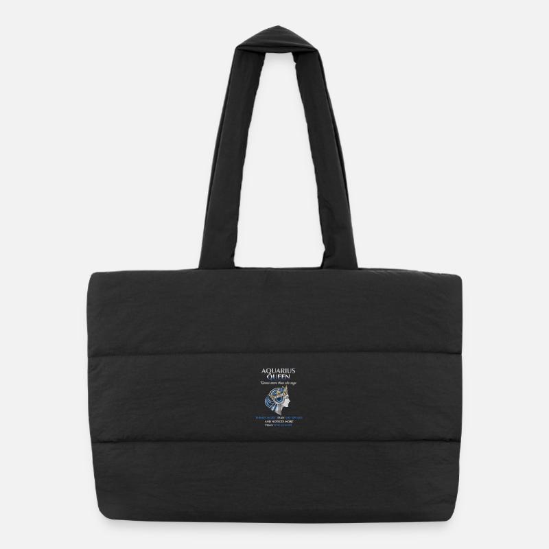Reine du Verseau Zodiaque Verseau Sac shopping matelassé