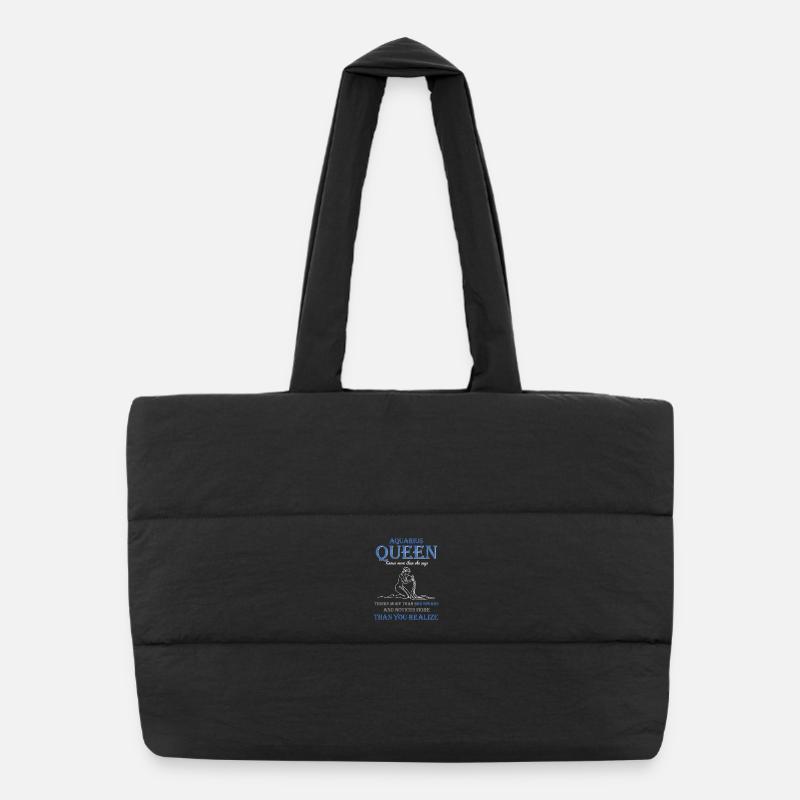 Reine du Verseau Zodiaque Verseau Sac shopping matelassé