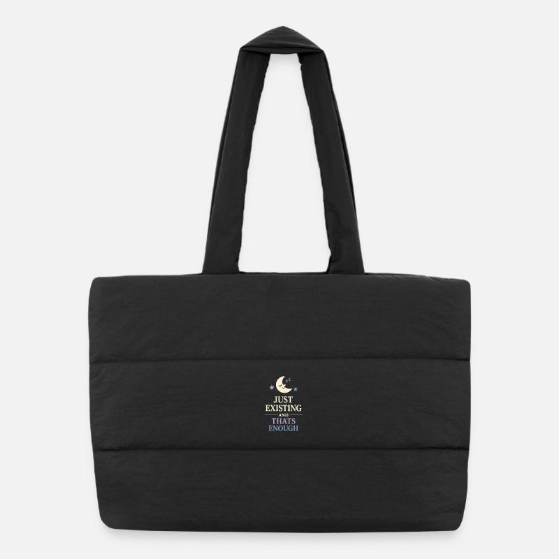 Humour existentiel, nihilisme, humour, Sac shopping matelassé