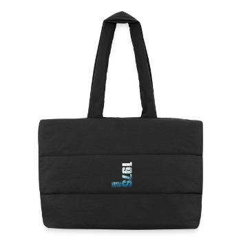 51. Geburtstag Mann Frau 51 Jahre alt 1975 Geschenk - Puffer-Einkaufstasche - Schwarz - Vorne