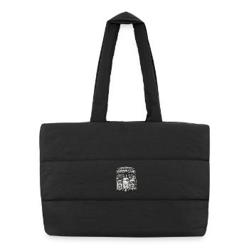 Grandma's Ferment Lab Polnischer Gurkenhumor - Puffer-Einkaufstasche - Schwarz - Vorne