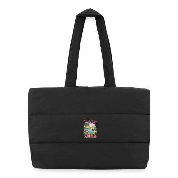 Voyage filles dans les Caraïbes 2026 - Sac shopping matelassé - noir - Devant