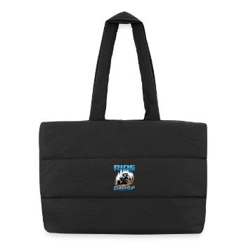 UTV Off Road 4 Wheeler Side by side - Puffer-Einkaufstasche - Schwarz - Vorne