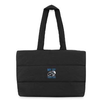 UTV Off Road 4 Wheeler Side by side - Puffer-Einkaufstasche - Schwarz - Vorne