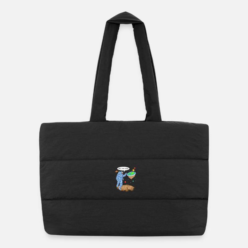 Chemise d’astronaute de la Terre plate Sac shopping matelassé